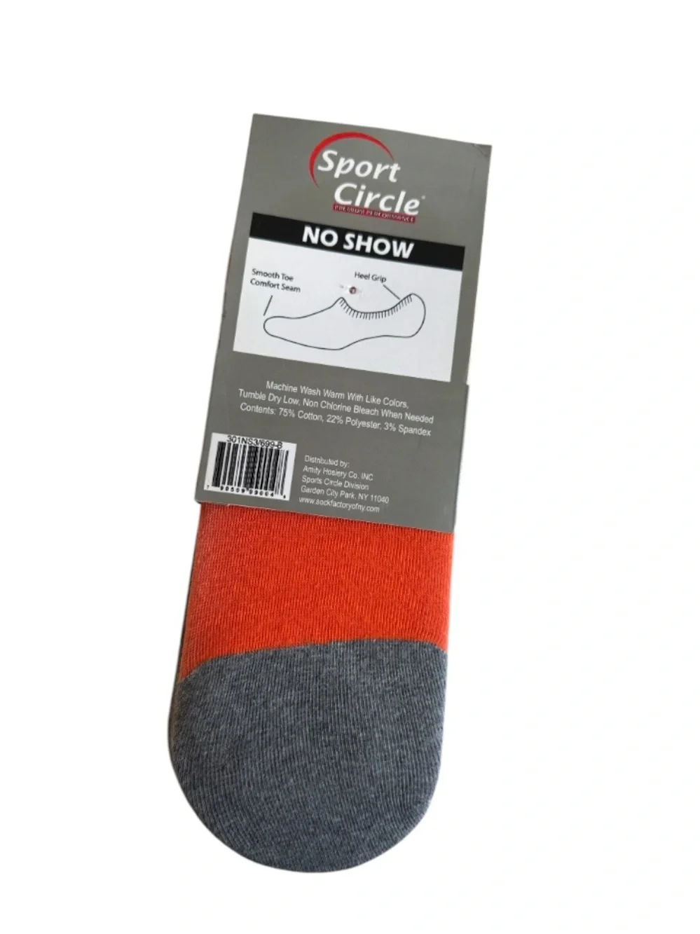 No-Show Socks in Black and Gray